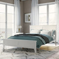Wood Queen Size Platform Bed Frame With Headboard Footboard