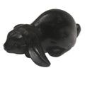Wood Sculpture Begging Rabbit In Black Indonesia