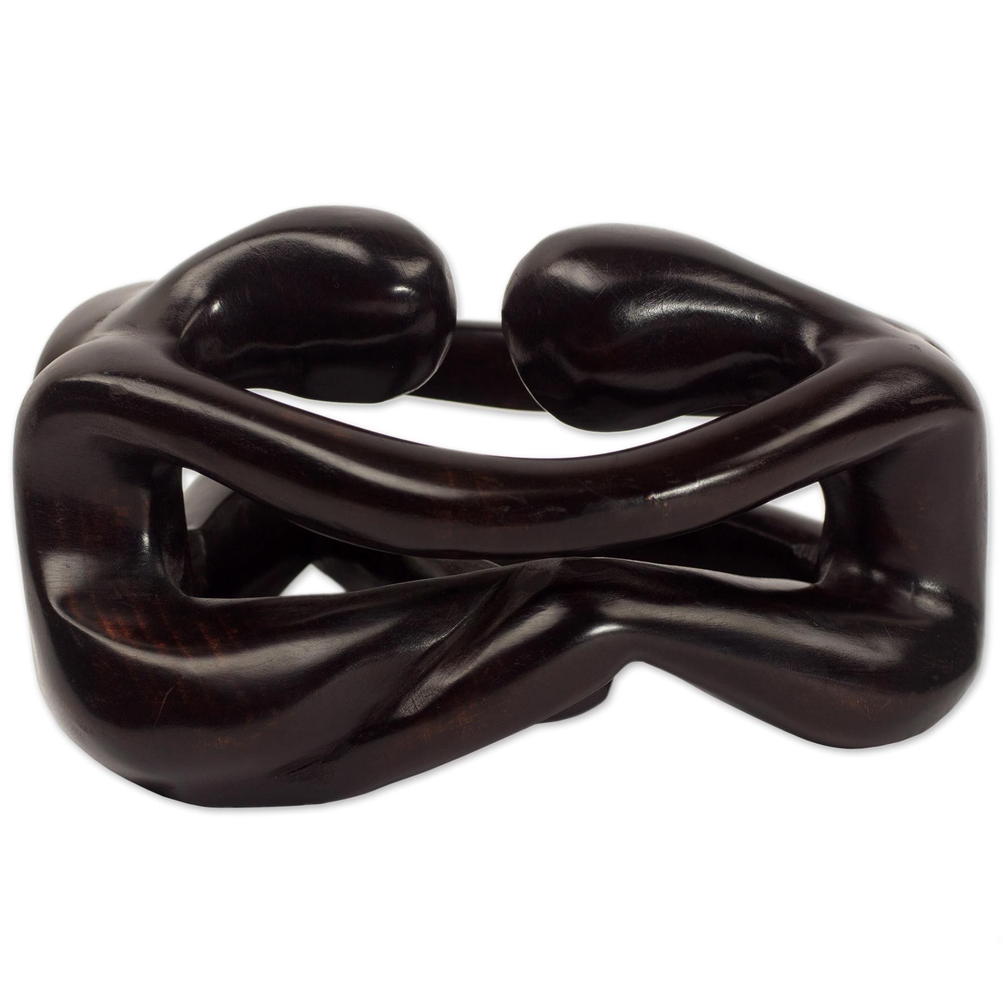 Wood Sculpture Thinking Lovers Ghana