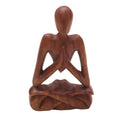Wood Sculpture Natural Meditation Indonesia
