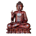 Wood Serene Buddha Statuette Indonesia