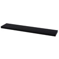 Black High Gloss Wood 9.25 Inches X 46.5 Inches X 1.5 Inches Shelf