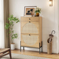 Wood Shoe Cabinet Storage Cabinet With Adjustable Shelf Freestanding Entryway Organizer With Drawer