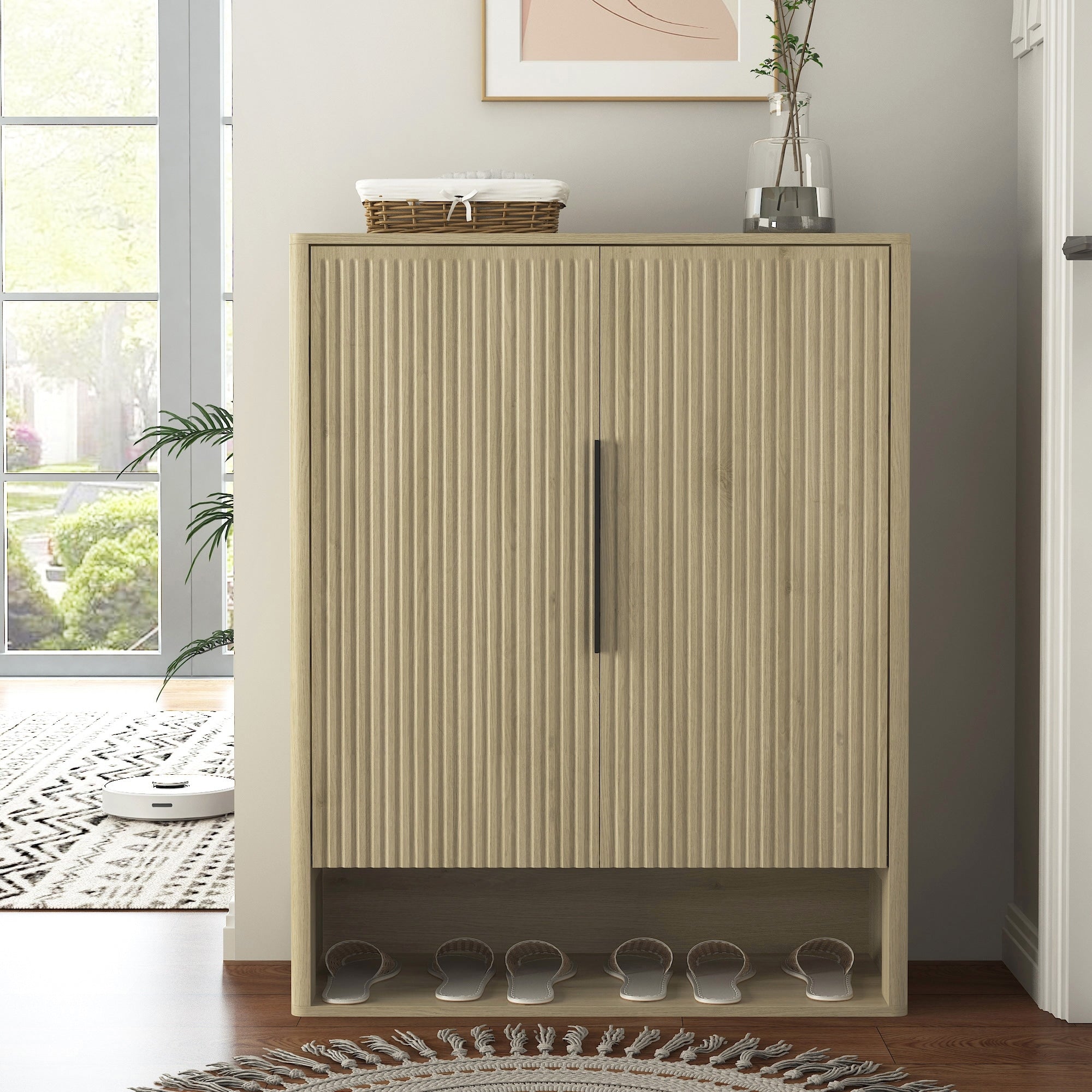 Wood Shoe Cabinet Storage Cabinet With Adjustable Shelves Hallway Cabinet Side Cabinet Entryway Cabinet
