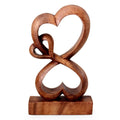 Handmade Wood Sculpture Love Blossoms Indonesia