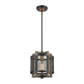 Woodbridge 10 Inch Wide 1 Light Mini Pendant In Matte Black 10In W X 10In D X 12In H