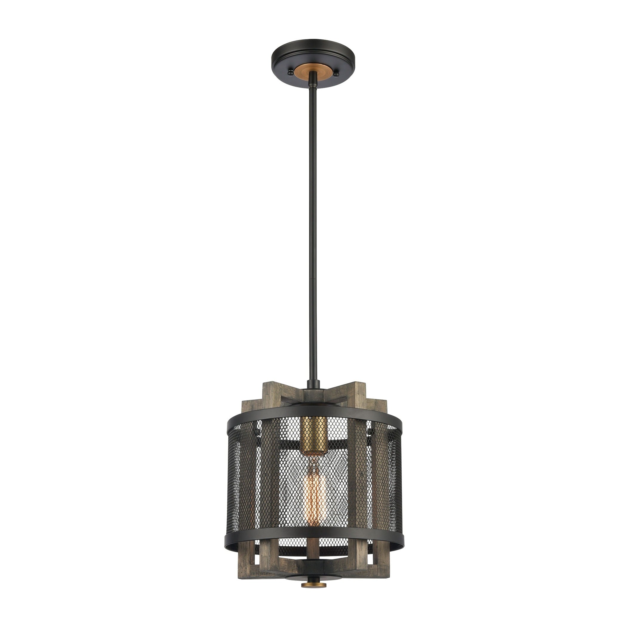 Woodbridge 10 Inch Wide 1 Light Mini Pendant In Matte Black 10In W X 10In D X 12In H