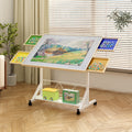 Wooden 1500 Piece Puzzle Table With Drawer 360 Tilting Puzzle Table With Legs And Wheels Adjustable Height And Angle