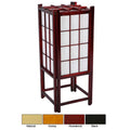 Handmade Wooden 18 Inch Window Pane Shoji Lamp China