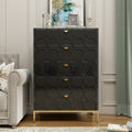 Wooden 5 Drawer Storage Cabinet Table Multi Functional Organizer