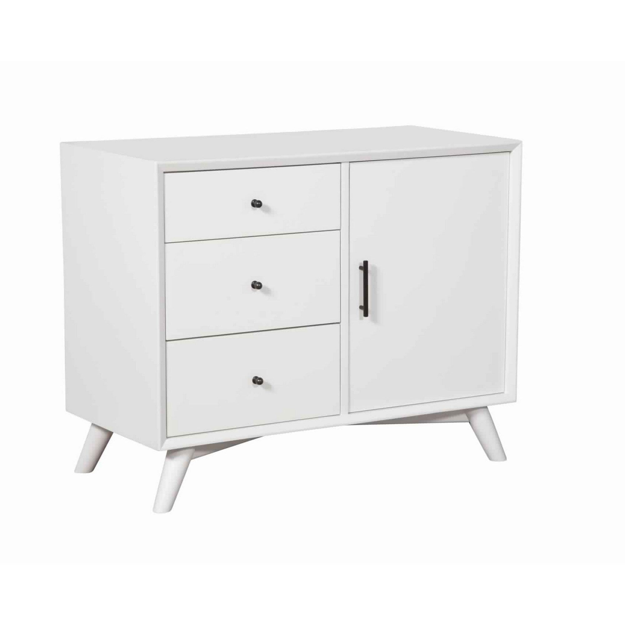 Wooden Accent Cabinet With 3 Drawers And 1 Door Brown