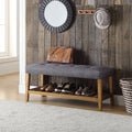 Wooden Bench Gray Oak