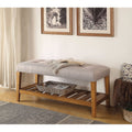 Wooden Bench Light Gray Oak