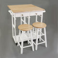 Wooden Breakfast Cart With Drop Leaf Table American Maple Top N A