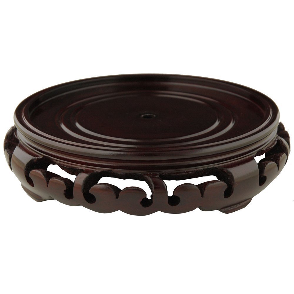 Handmade Wooden Carved Rosewood Pedestal Stand China