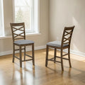 Wooden Counter Height Dining Chairs Set Of 4 Upholstered Kitchen Chairs With Padded Seat Counter Height Seating