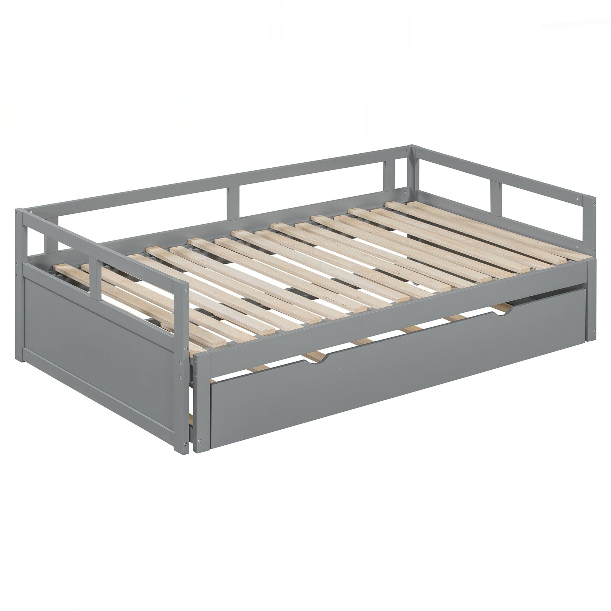 Wooden Daybed With Trundle