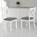 Wooden Dining Chairs Set Of 4 Upholstered Kitchen Dining Room Side Chairs With Padded Seat For Living Room