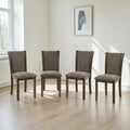 Wooden Dining Chairs Set Of 4 Upholstered Side Chairs With Padded Seat For Kitchen Dining Room