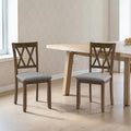 Wooden Dining Chairs Set Of 4 Upholstered Side Chairs With Padded Seat For Kitchen Dining Room Living Room