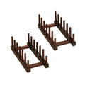 Wooden Plate Storage Rack Set Of 2
