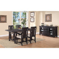 Wooden Rectangular Table With Crossed Planked Bulky Legs And Exposed Bolts Brown