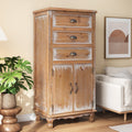 Wooden Storage Cabinet With 3 Drawers Narrow Storage Organizer Hallway Cabinet Accent Cabinet Side Cabinet