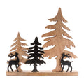 Woodland Deer And Pine Tree Silhouette D Cor