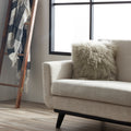Wool Mongolian Lamb Fur Decorative Throw Pillow