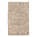 Wool Shaggy Hand Knotted New Zealand Wool Beige Area Rug