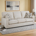 Worchester 83.5 Chenille Living Room Sofa With Decorative Pillows