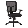 Work Smart Black Mesh Back With Dove Black Fabric Seat Chair 2 To 1 Synchro Tilt