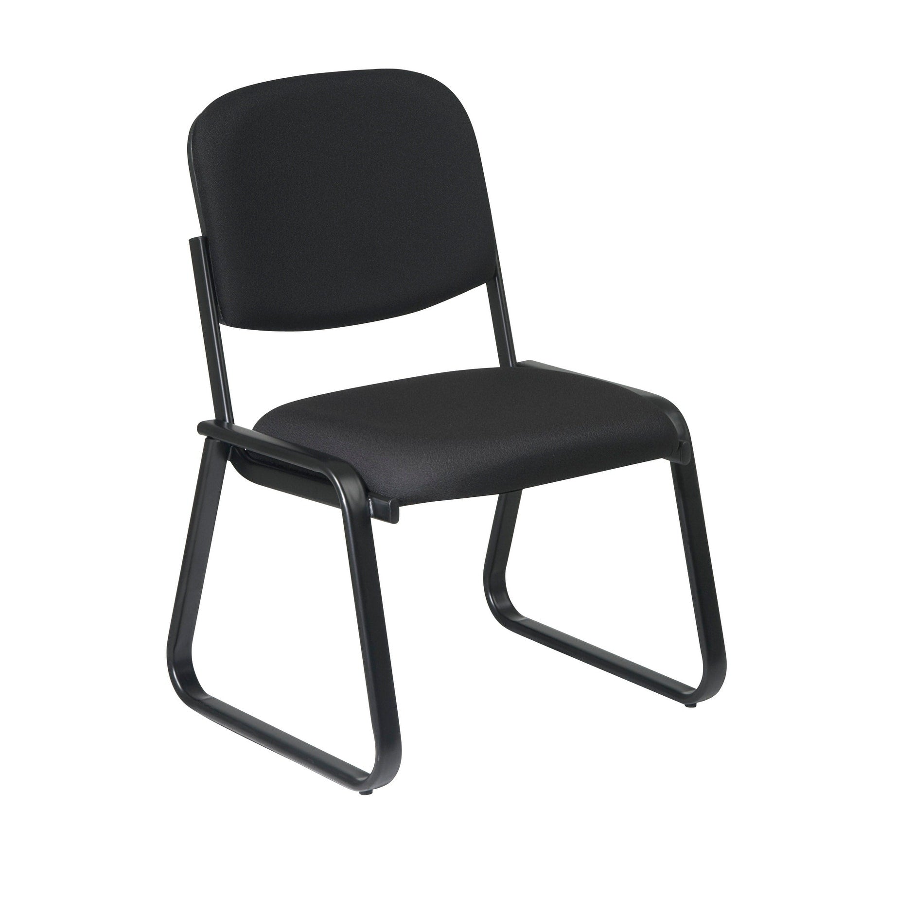 Deluxe Sled Base Armless Chair With Designer Plastic Shell