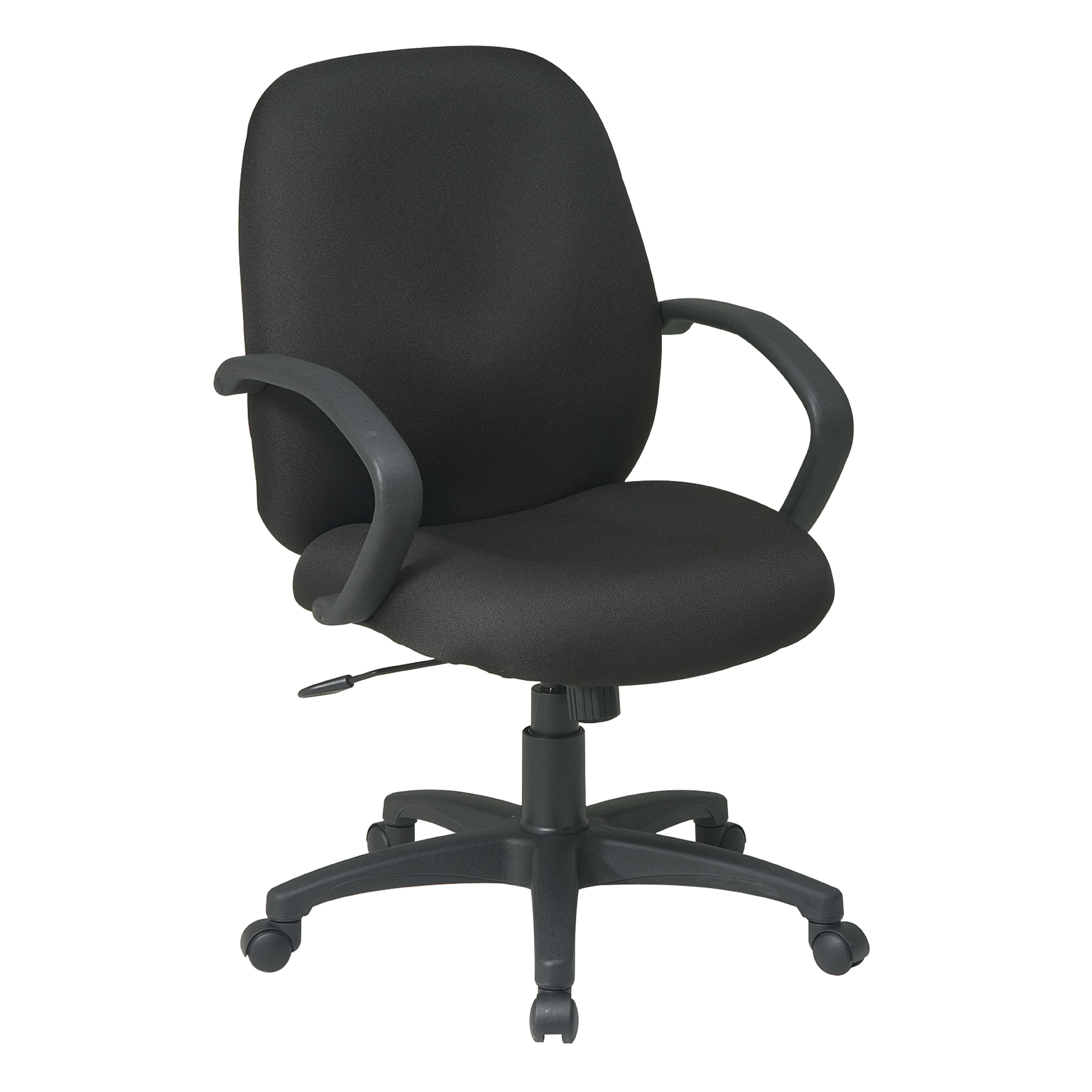 Work Smart Executive Mid Back Managers Chair With Fabric Back.