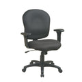 Work Smart Sculptured Task Chair With Adjustable Arms