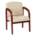 Work Smart Cherry Finish Wood Visitor Chair