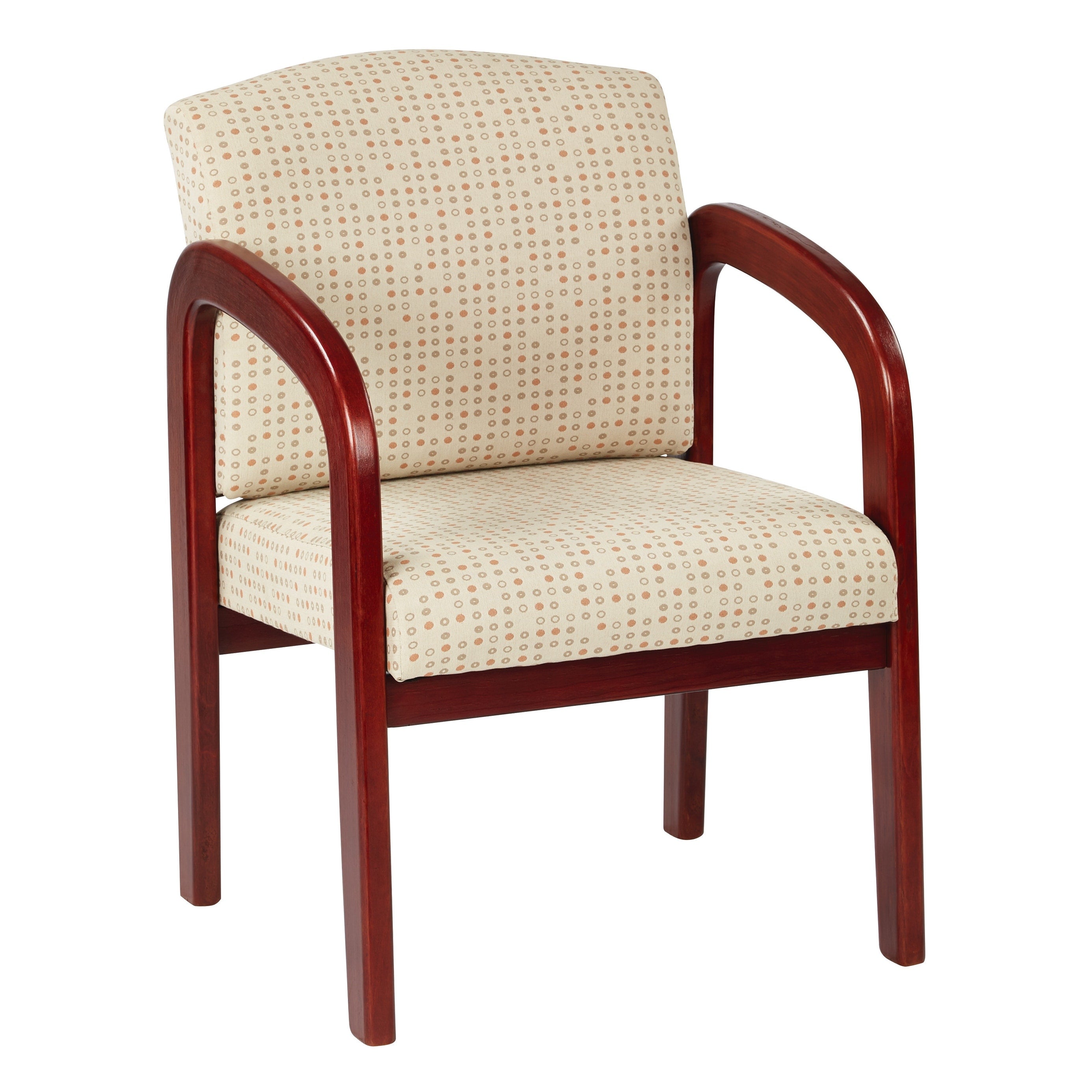 Work Smart Cherry Finish Wood Visitor Chair