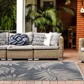 Contemporary Floral Indoor Outdoor Area Rug