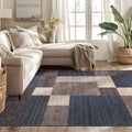 Modern Red Boxes Design Non Slip Non Skid Runner Rug Runner