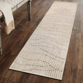 World Rug Gallery Pebble Texture Ivory Mist Cream Indoor High Low Area Rug