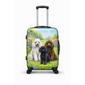 World Traveler Chariot Pet Lover 20 Inch Carry On Hardside Expandable Spinner Luggage Garden Poodle