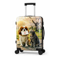 World Traveler Chariot Pet Lover 20 Inch Carry On Hardside Expandable Spinner Luggage Love Paws