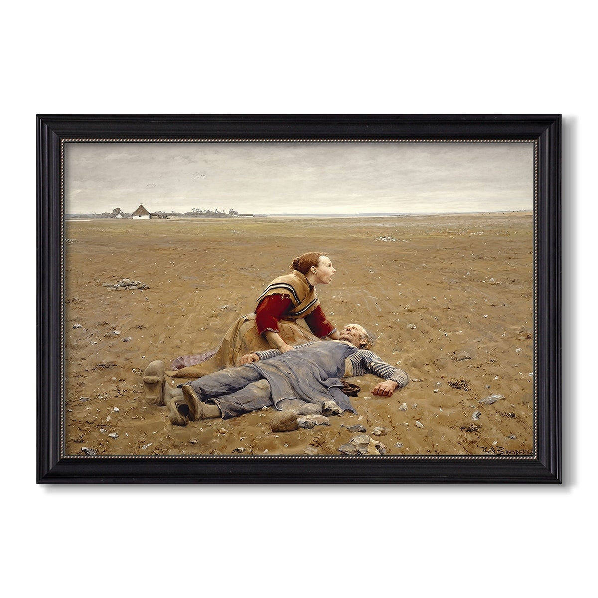 Worn Out 1889 Hans Andersen Brendekilde Custom Framed Canvas