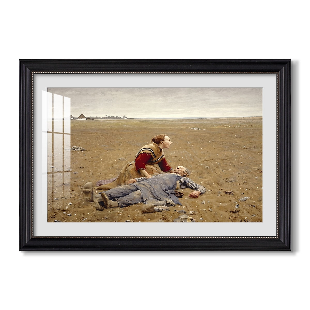 Worn Out 1889 Hans Andersen Brendekilde Custom Framed Print