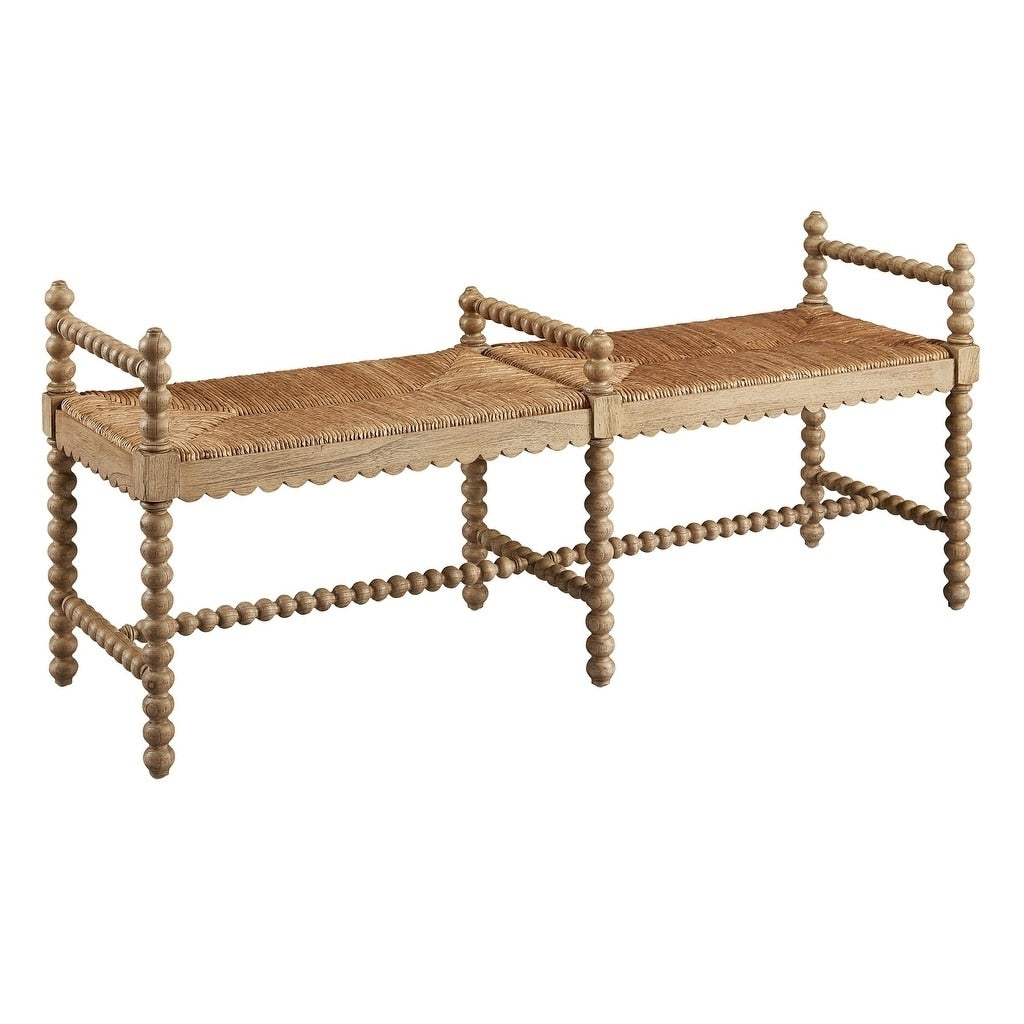 Worrel Scalloped Apron Bench
