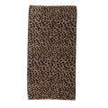 Woven Cotton Terry Bath Towel With Leopard Print Pattern 54.0 L X 28.0 W X 0.25 H