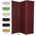 Handmade Woven Fiber 5 Panel 6 Foot Frameless Room Divider China 71 X 85