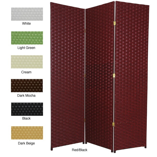 Handmade Woven Fiber 5 Panel 6 Foot Frameless Room Divider China 71 X 85