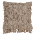 Down Filled Woven Fringes Throw Pillow