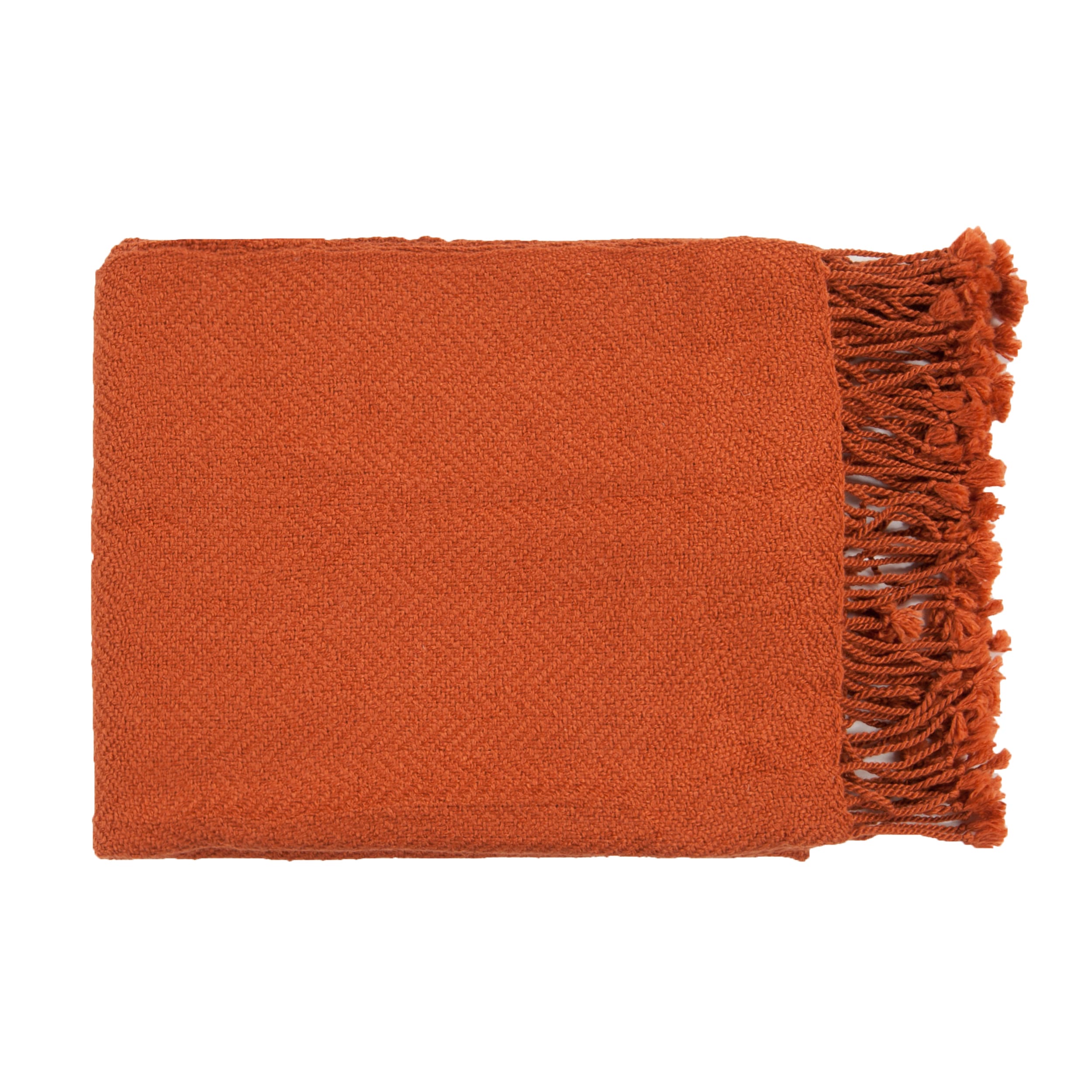 Woven Leafy Acrylic Throw Blanket